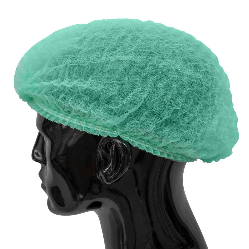 50 x simply direct Green Disposable Hair Net/Mob Caps in a Resealable Bag
