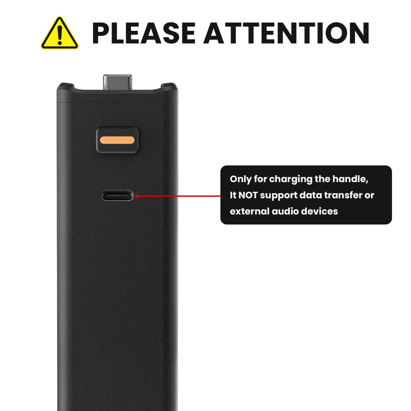 [AUSTRALIA] - Battery Handle Compatible with DJI Osmo Pocket 3 Accessories, with Digital Screen for Pocket 3 Battery Grips for Xtra Muse Built-in 5000mAh Battery Fast Charging and Reserved 1/4”Thread 