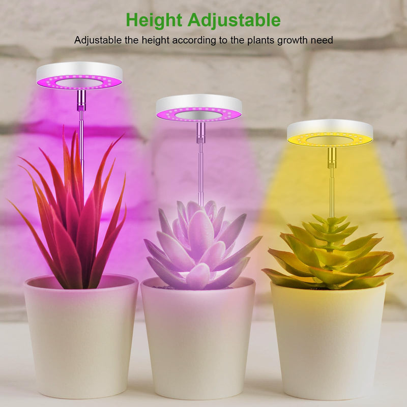 Ainiv Plant Lamp, 48 LED Lamp Beads Plant Light, USB Plant Lights with Timer, Adjustable Growth Lamp, Full Spectrum Plant Light for Indoor Plants, 3 Light Modes and 10 Brightness 48 Led Warm Light With Base