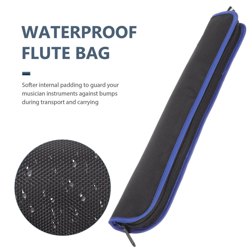 SUPVOX Sax Bag Blue Tote Bag Flute Carry Bag Flute Storage Bag Soprano Recorder Case Recorder Instrument Carrying Bag Flute Protective Case Soprano Recorder Case Bag Oxford Cloth Black