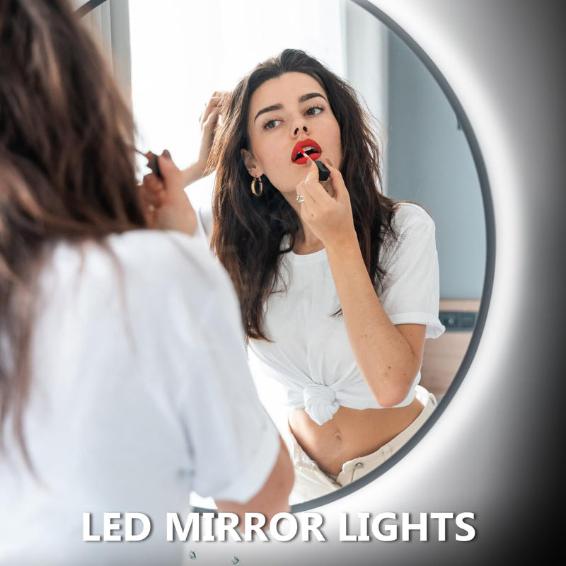 dalattin White LED Strip Lights 100ft, Dimmable Bright 24V Led Light Strip 6500K Daylight White 1800 LEDs Lights for Bedroom, Mirror, Kitchen, Strong Adhesive, 2 roll of 50ft White 6500K