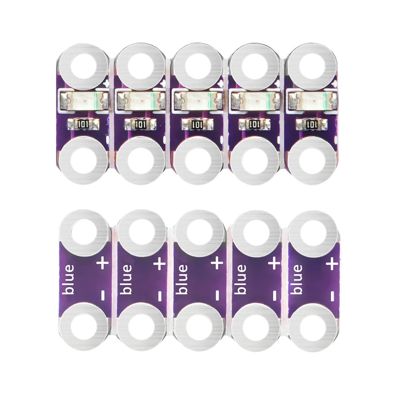KOOKYE 25x LEDs Red/Yellow/White/Blue/Green for Arduino and Raspberry Pi Microcontroller (5x LEDs in Five Colours)