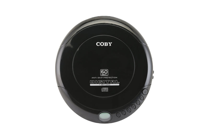 Coby Portable Compact Anti-Skip CD Player – Lightweight & Shockproof Music Disc Player w/ Pro-Quality Earbuds - For Kids & Adults - Home Car & Travel Standard Packaging