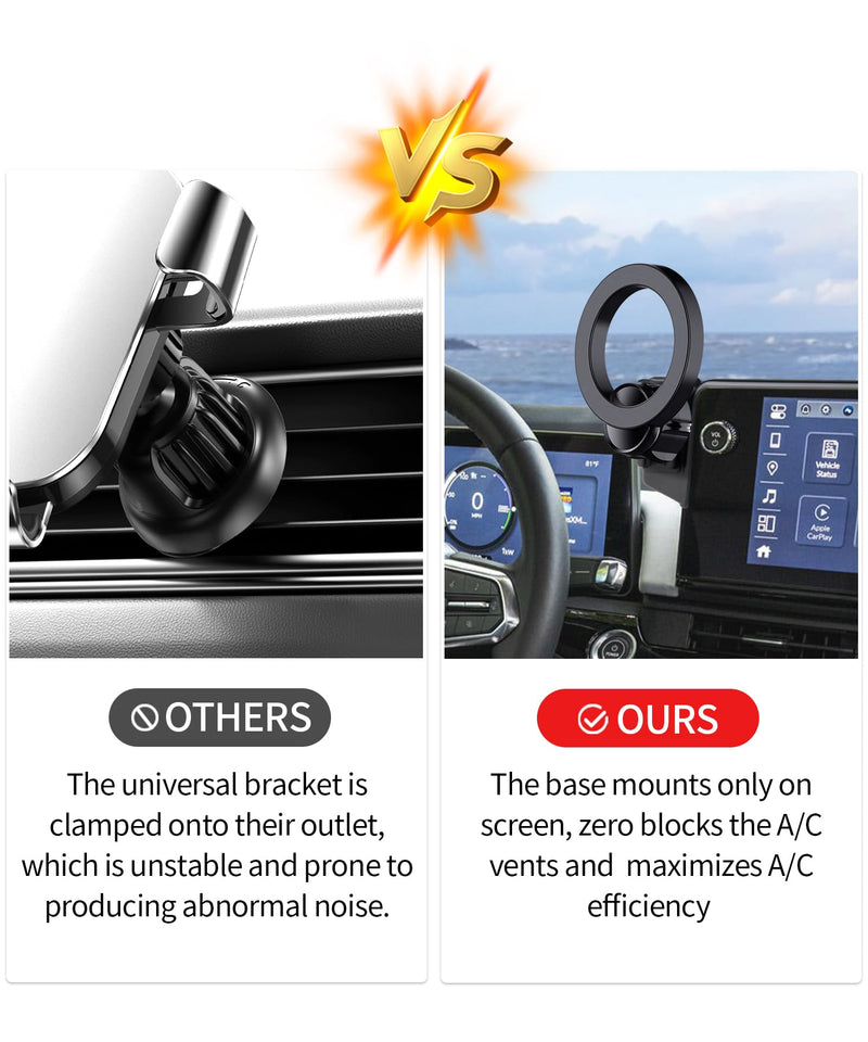Car Phone Holder for Honda Prologue 2024-2026, 11.3" Screen Magesafe Mount | Acura ZDX 2024-2025 Magnetic Accessories Cell Phone Mount Clip Compatible with iPhone, 3D fit Dashboard Navigation Bracket