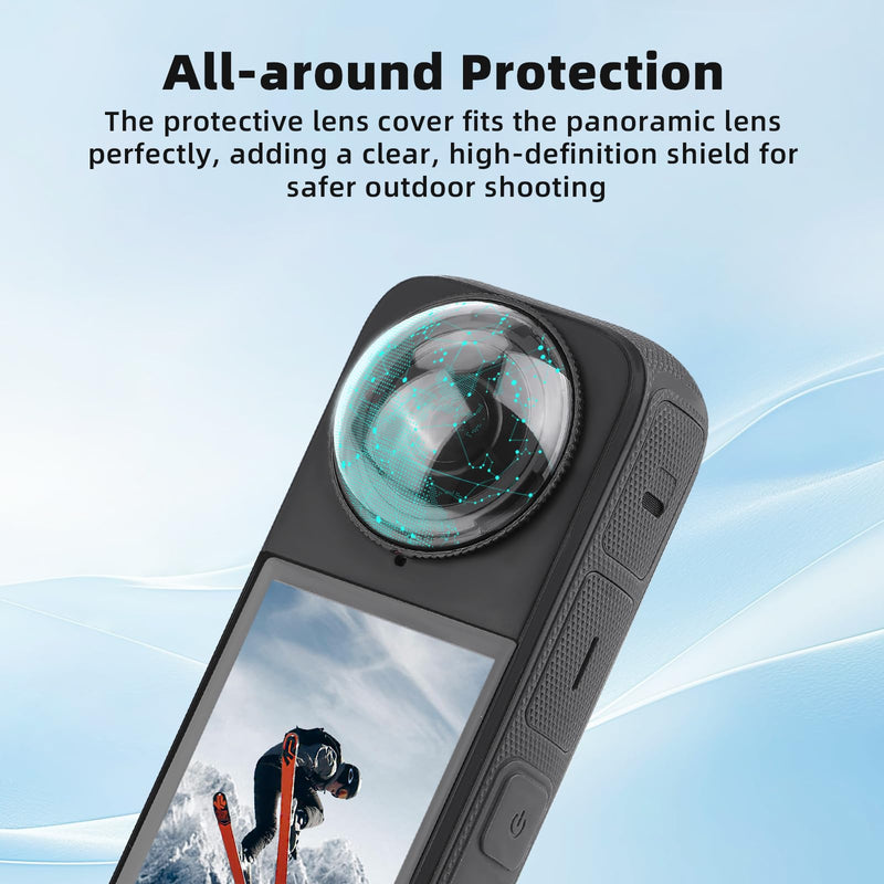 [AUSTRALIA] - X4 Premium Lens Guard for Insta360 X4, High Transparency Tempered Glass Lens Protector for Insta 360 X4 Camera Anti-scratch Accessories 
