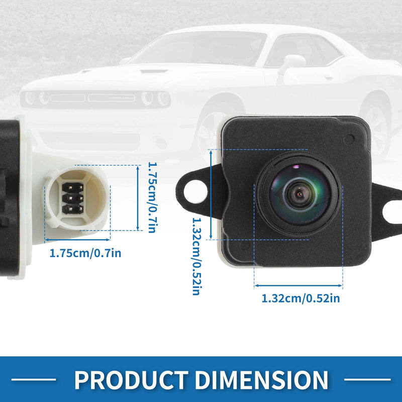 Rear View Camera for Dodge Challenger 2015-2023 Park Assist Backup Reverse Camera Replace No.04672760AC/68172474AH/4672760AA/68172474AD/68172474AE