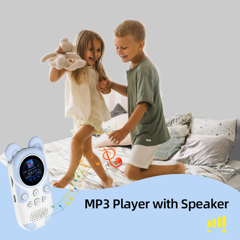 RUIZU 64GB Bluetooth MP3 Player for Kids, Cartoon Zoo Portable Music Player, Child MP3 Player with Bluetooth, Speaker, FM Radio, Voice Recording, Stopwatch, Pedometer, Expandable 128GB Micro SD Card