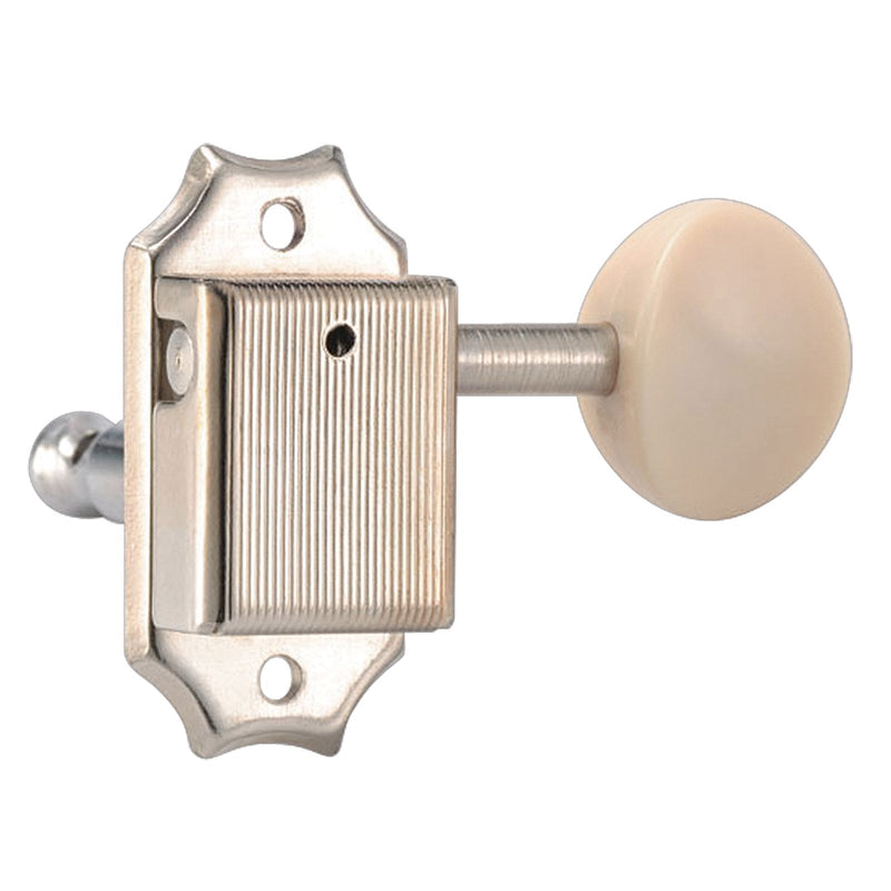 [AUSTRALIA] - Golden Gate F-2213 Vintage Acoustic Guitar Tuners - 6 Individual (3+3) - Nickel 