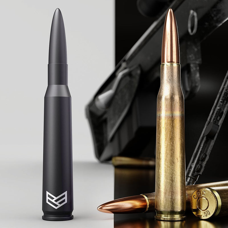 [AUSTRALIA] - RONIN FACTORY - 50 Cal Bullet Antenna for Jeep Wrangler Gladiator Sahara Rubicon, Jeep Wrangler Accessories, Jeep Gladiator Accessories, Replacement Radio Antenna (2007-2023 JK JL) Jeep Bullet Antenna 2007-2023 (Standard) 