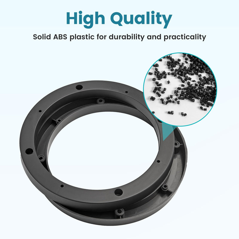 Universal 6.5 inch Car Door Speaker Mounting Ring Spacer Adapter 6.5 inch (2 PCS)