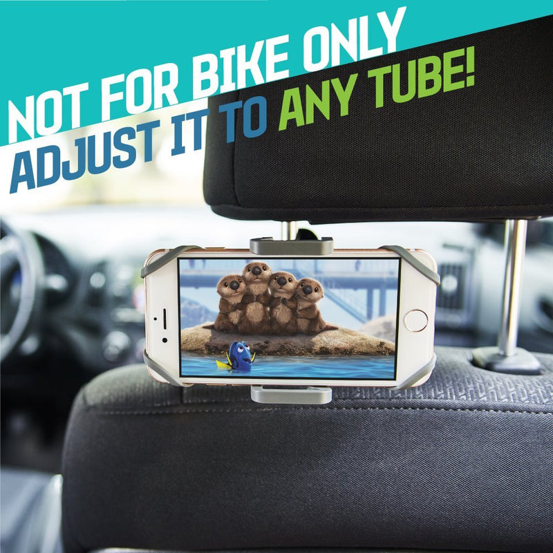 CAW.CAR Accessories Metal Bike & Motorcycle Phone Mount - The Only Unbreakable Handlebar Holder for iPhone, Samsung or Any Other Smartphone. +100 to Safeness & Comfort Heavy-Duty Metal Mount