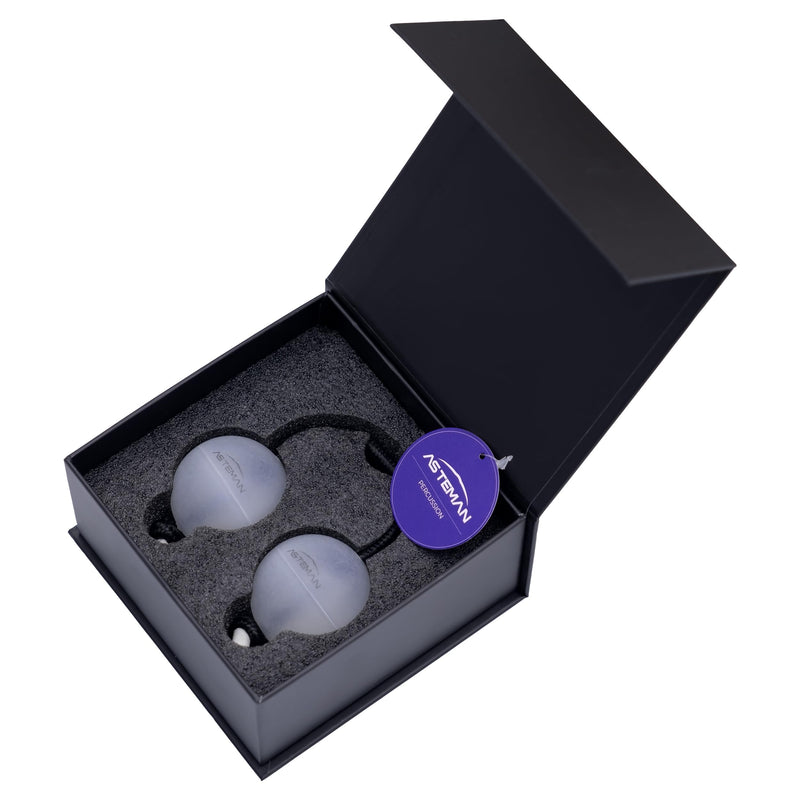 AS TEMAN Rhythm Ball Asalato Shaker Kashaka Percussion Instrument,Suitanle for Adult Beginners,White Balls with Black String(Single-Handed Two Balls)