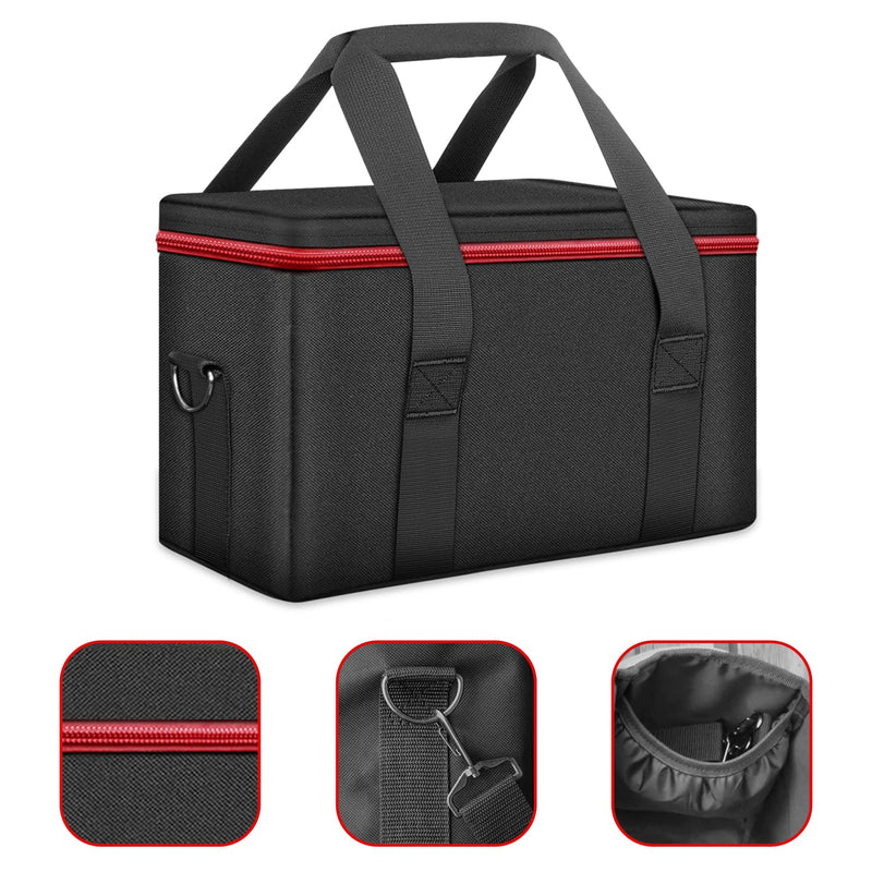 Carrying Case Bag for Outdoor Camping Travel, Compatible with Apowking HP500 Portable Power Station, Storage Case with Inner Pocket for Charging Cable and Accessories(HP500 NOT INCLUDED)