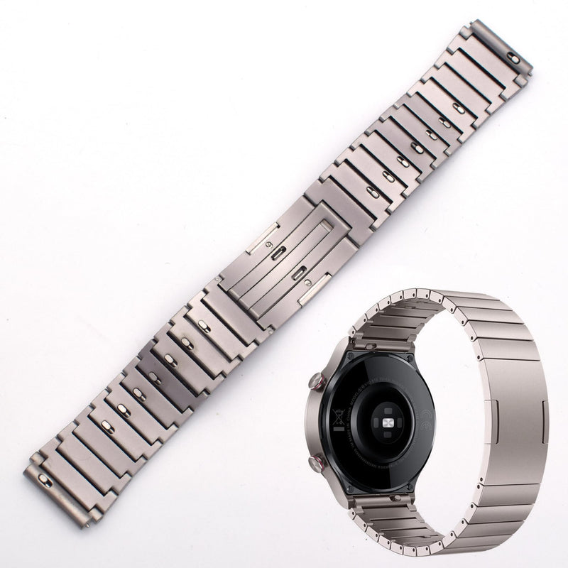 THEAGE Strap Compatible with Huawei Watch 3/3pro GT 46mm/GT2 Pro/GT2 46mm, 22mm Titanium Replacement Strap for Samsung Galaxy Watch 46mm/Galaxy watch 3 45mm/Gear S3 Metal Band