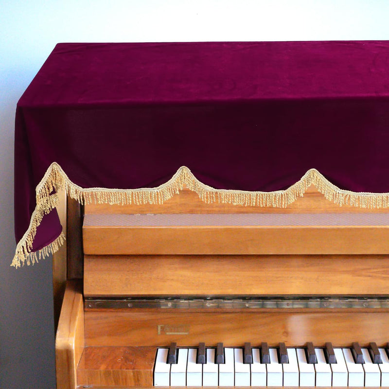 Vaguelly 88-Key Electronic Piano Cover Keyboard Dust Protector Velvet Piano Keyboard Cover for Electric and Instruments
