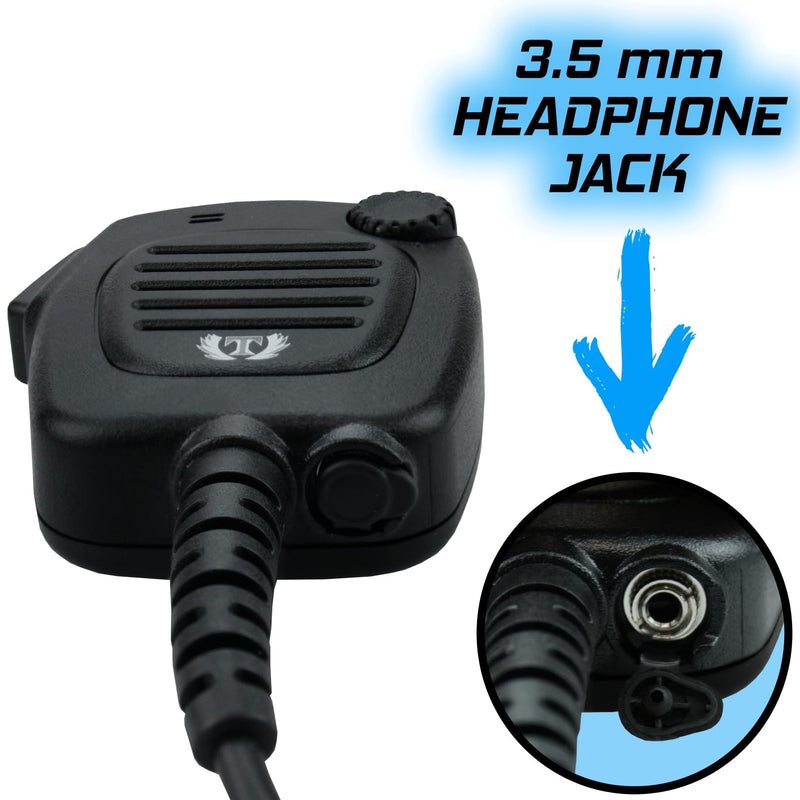 [AUSTRALIA] - Titan Replacement for NMN6193 Speaker Mic, Compatible with HT1000, MT2000, MTS2000, XTS3000, XTS3500 