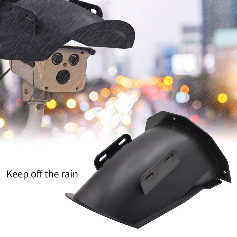 DGQ Outdoor CCTV Camera Top Cover,Weatherproof Glare Protection Cover Sunshade for Suitable for Most Bullets and Dome Security Cameras-Black