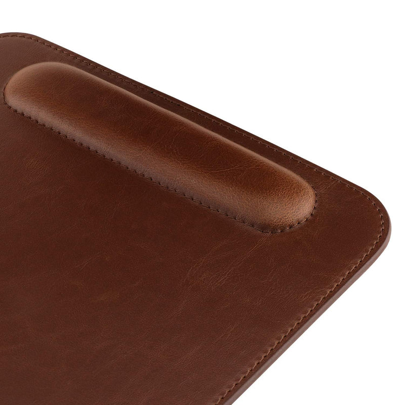 Londo Leather Mousepad with Wrist Rest Dark Brown