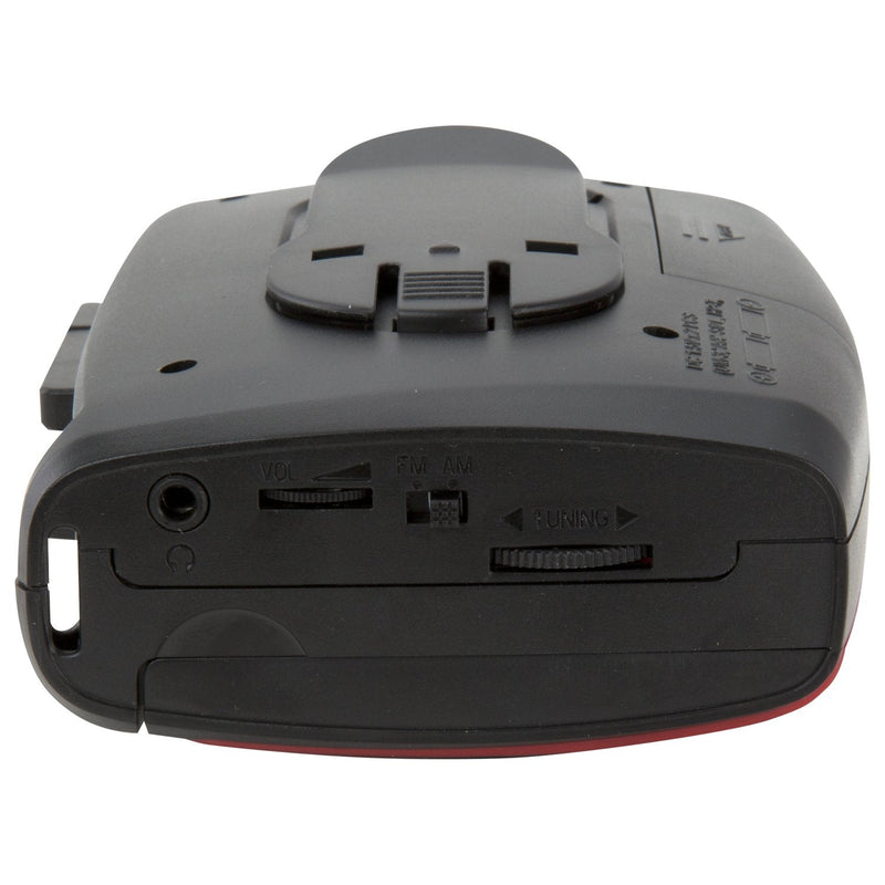 GPX Portable Cassette Player, 3.54 x 1.57 x 4.72 Inches, Requires 2 AA Batteries - Not Included, Red/Black (CAS337B) Black/Red