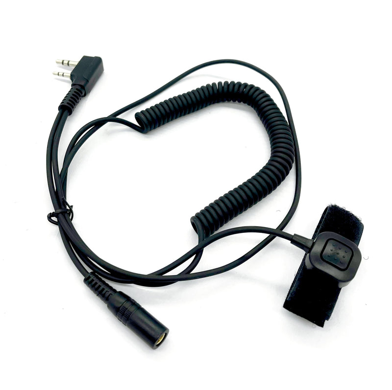 Universal K1 to 3.5mm Push-to-Talk Audio Adapter with One-touch PTT Button for Baofeng UV-5R UV-82 UV-82HP BF-888S BF-F8HP AR-152 Arcshell AR-5 &3.5mm Headsets with in-Line Mics