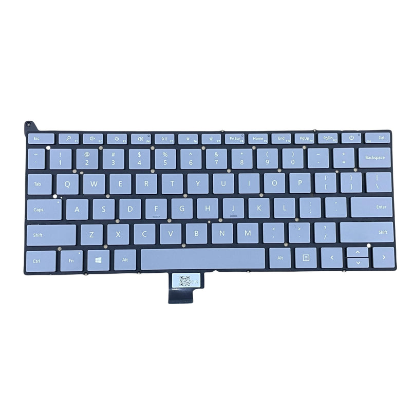 New Keyboard US Layout for Microsoft Surface Laptop GO1/2 2013 1943 1963 Gray Frameless Laptop Keyboard Without Backlight AEZ91U021100CW502BE3A NSK-901PQ AEZ91U02110 9Z NJ0PQ.101