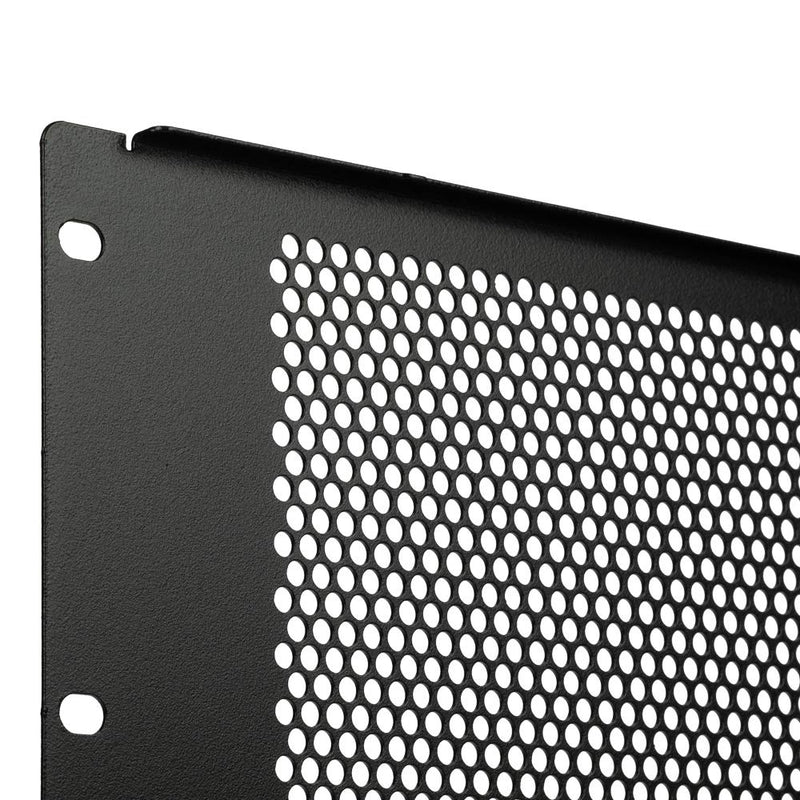 NavePoint 4U Blank Rack Mount Panel Spacer with Venting for 19-Inch Server Network Rack Enclosure Or Cabinet Black