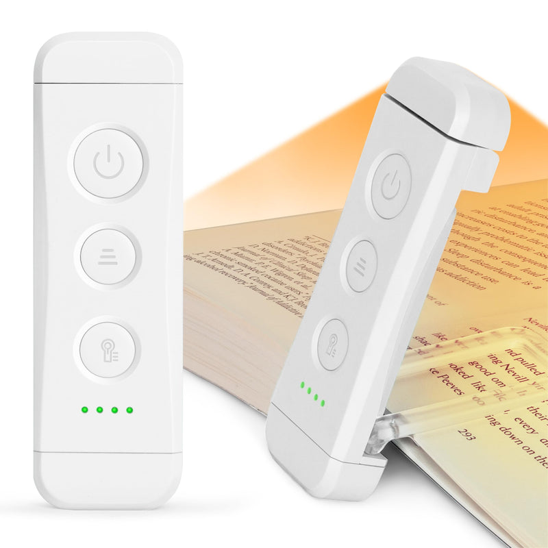 Glocusent USB Rechargeable Book Light with 3 Modes Red Light
