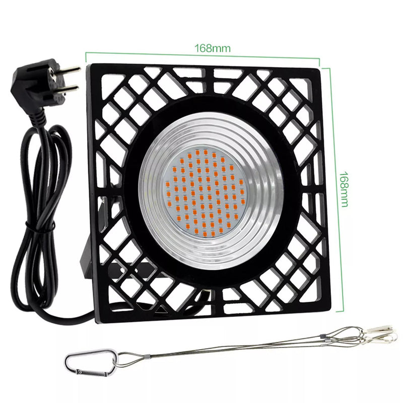 Plant Lamp LED Full Spectrum 72 LEDs 50 W Plant Light Hanging Grow Lamp IP66 100 LM/W