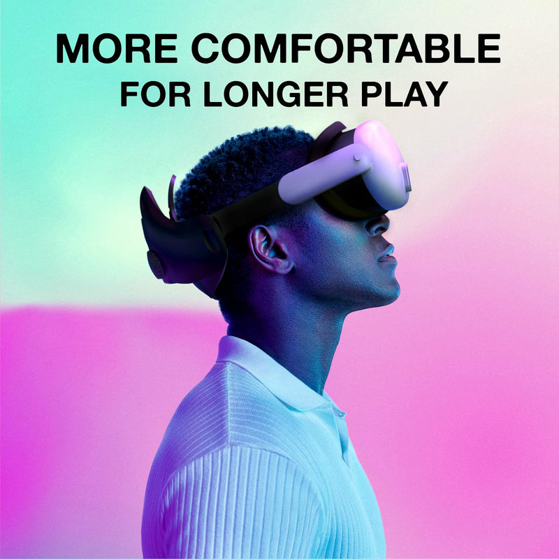 VR Silicone Face Pad Cover for Meta Quest 3 Original Headset Accessories, VR Face Cushion Pad Mask for Oculus Quest 3 Headset Face Pad (Black) Black