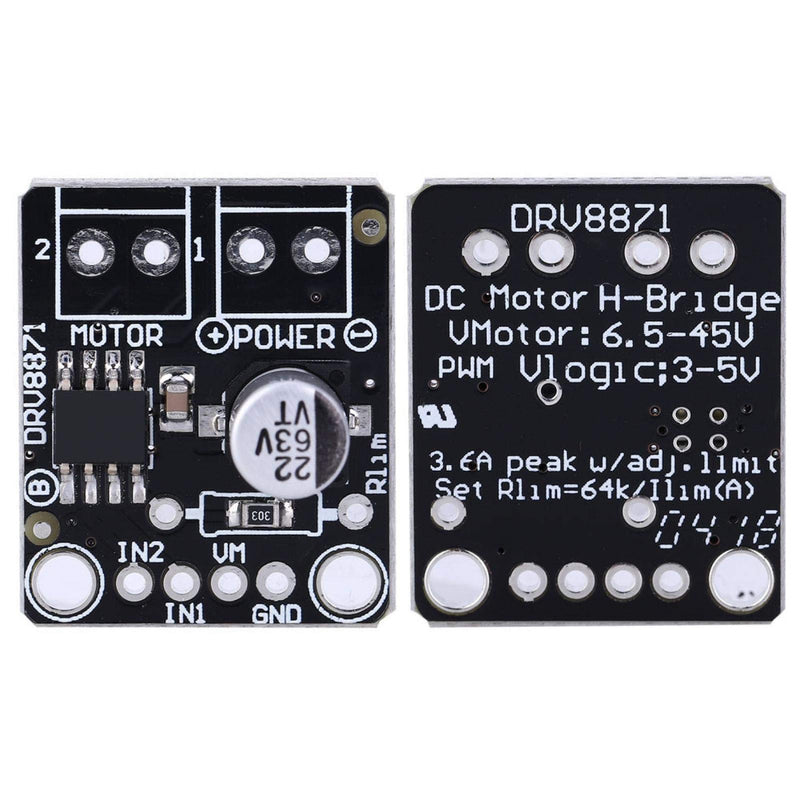 FTVOGUE DRV8871 H-Bridge DC Motor Driver Board Drive Controller Module PWM Control Module DC6.5-45V 3.6A,Module