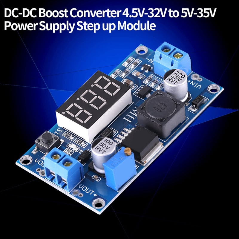 Watris Veiyi Voltage Regulator Adjustable, DC-DC 4.5V-32V to 5V-35V Converter, Step Up Module Boost Converter, Power Supply