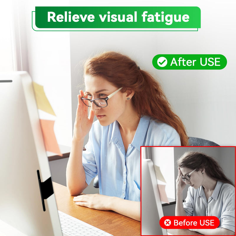 [2 Pack] Magnetic 23.8 in Computer Anti Blue Light Screen Protector for16:9 Aspect Ratio Widescreen Monitor, Hanging Eye Protection Anti-Glare Light Screen Protector, Removable 23.8in Protective Film 23。8 inch