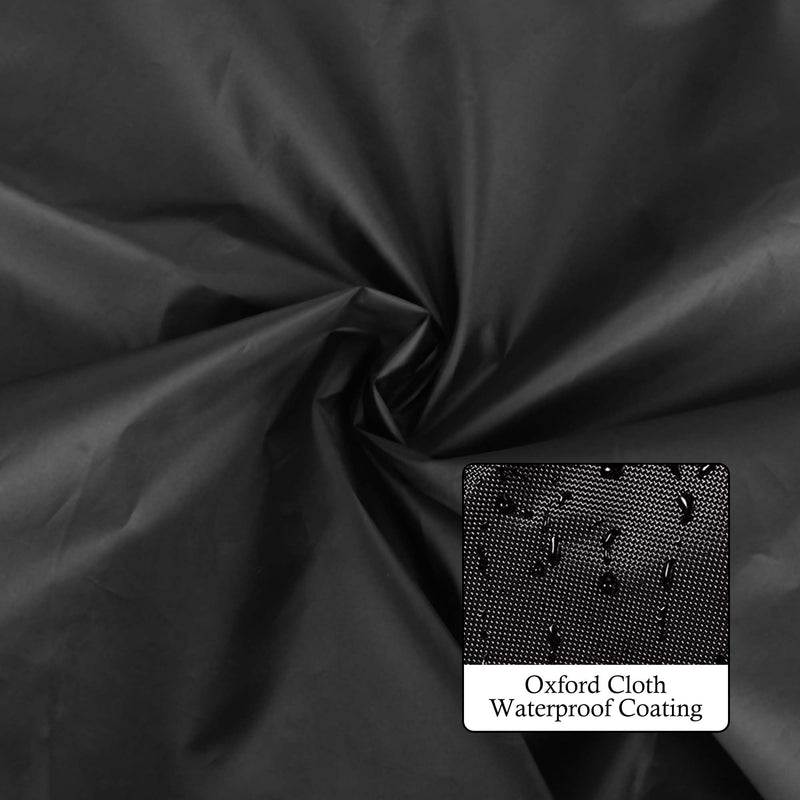 Drum Set Dust Cover, Waterproof Drum Cover 80 x 108 Inch Dust Cover with Sewn-in Weighted Corner Large Drum Shield for Electric Drum Accessories Musical Instruments, Black