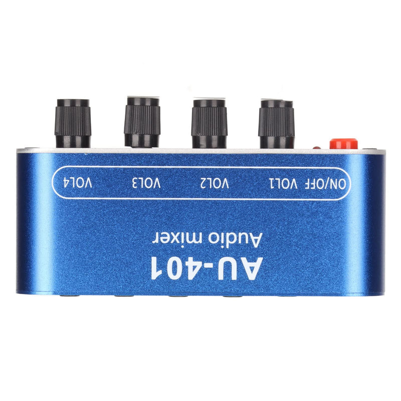 4 in 1 Out Mixer Stereo Switcher, Volume Adjustment Sound Mixer Selector, Mini DIY Headphones Amplifier, for PC Laptop Headphone Mobile Phone