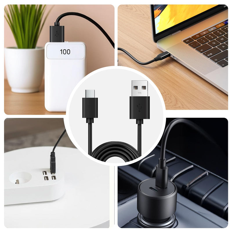 Compatible with Ring Gen 4 Size 10 Charger,Fast Charging Dock and USB-C Cable - Ring Gen 4 Must-Haves for Users (Black, Size 10)