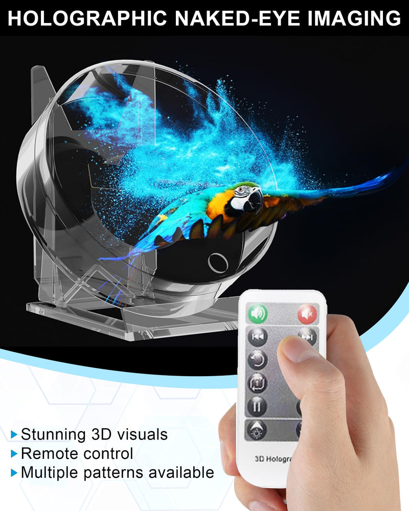 3D Hologram Fan,4.72in Hologram Fan Projector with WiFi - Suitable for Events,party,Festivals and Home Decoration - Lots of 3d Materials for Free (12CM 4GB) 4.72 inch