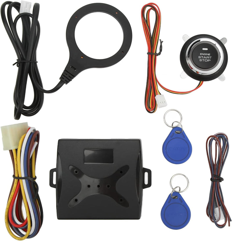 EASYGUARD ES002-P2 Engine Start Button Module with Remote Start Optional for Automatic car Can Work with Original or aftermarket Key fobs DC12V