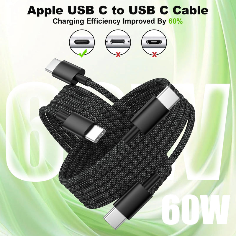 90W 5-Port Cigarette Lighter USB Charger Adapter USB C Fast Charging | Multi-Port USB C Car Charger Adapter with Voltmeter,Car Phone Charger with USB C Cable for iPhone 17 16 15Pro Max,iPad,Galaxy 1 Pack