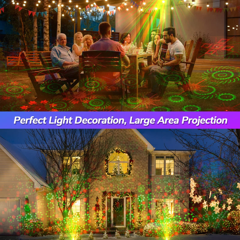 Aimeizi Laser Lights for Party, Disco Ball DJ Lights - Sound Activated Strobe Light, RGB Backgrounds Light for Glow Party Rave, Party Rave Light for Halloween Birthday Club Christmas Xmas Lights