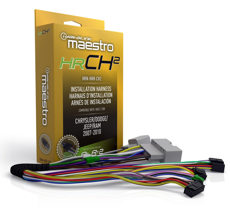 iDatalink Maestro HRN-HRR-CH2 Compatible with Jeep, Chrysler and Dodge CH2 Vehicles (2004-10) Plug & Play T-Harness (ADS-MRR or ADS-MRR2 Module Required)
