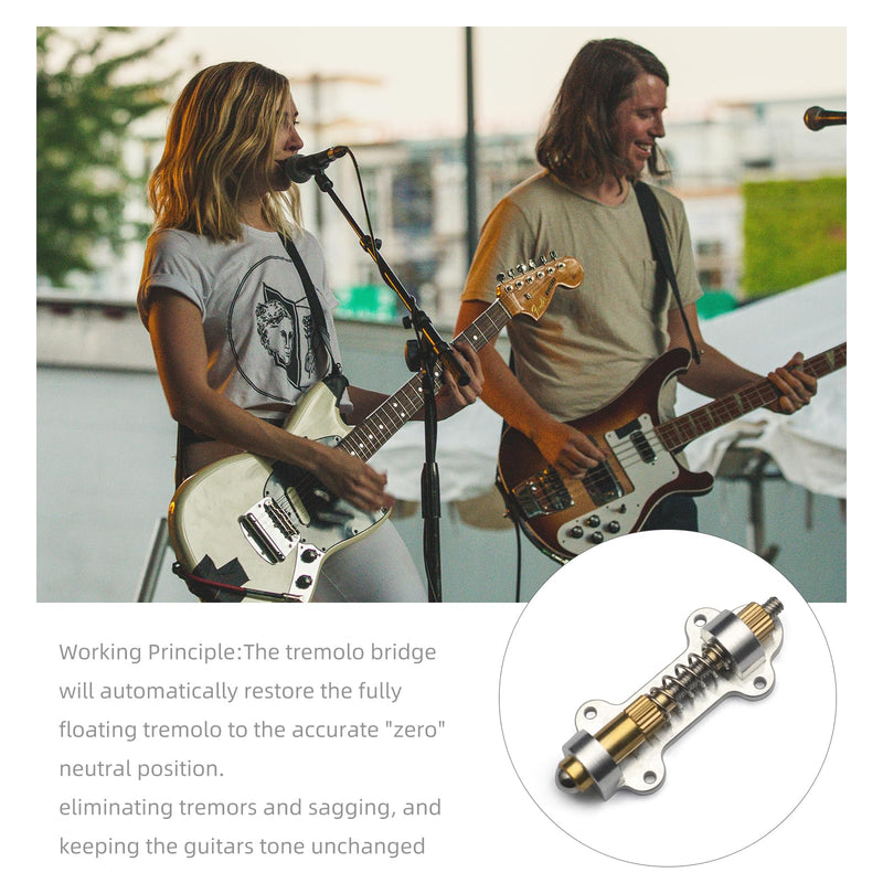 Electric Guitar Brass Tremolo Bridge Brass Arming Adjuster for FR Tremsetter Set Guitar Tremolo Stabilizer Stopper Guitar Parts (Single) Single
