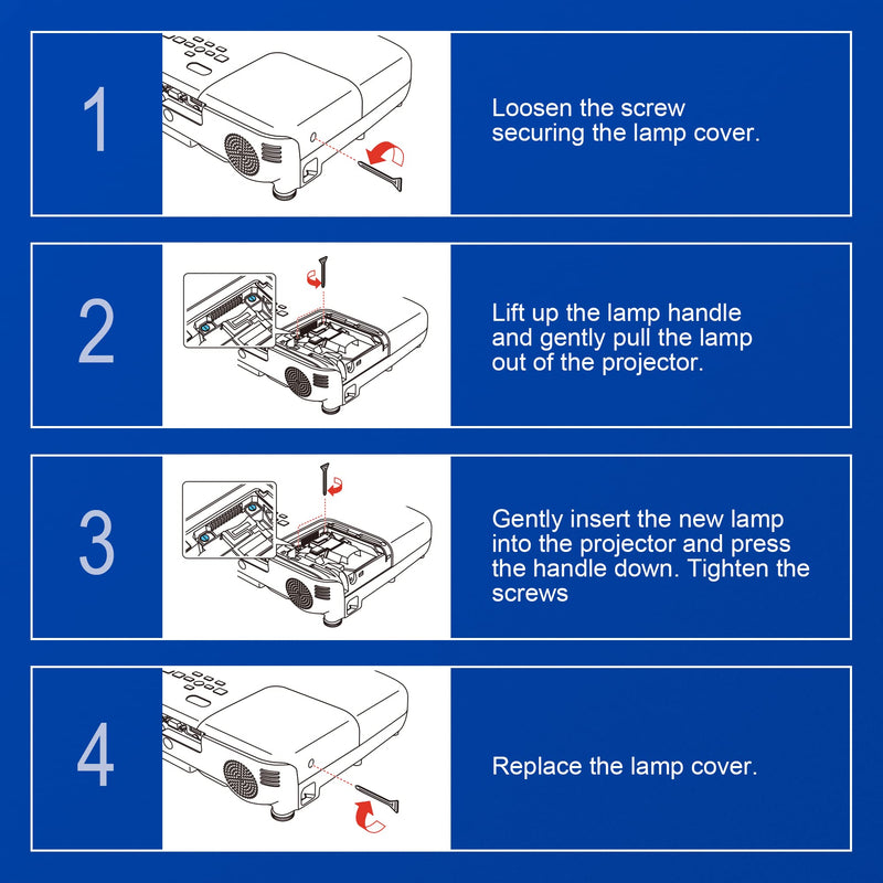 CTBAIER ELP88 for EPSON ELPLP88 powerLite Home Cinema Epson 1040 2040 2045 740HD 640 VS240 VS345 VS340 EX3240 EX7240 EX9200 EX5250 EX5240 EB-97H V13H010L88 Replacement Projector Lamp Bulb