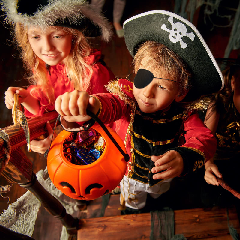 [AUSTRALIA] - 48 Pieces Pirate Eye Patches Pirate Eye Patches for Kids Black Felt Pirate Captain Patches Bulk Adults Pirate Eye Patches for Pirate Theme Role Playing Theme Party for Kids Adults 