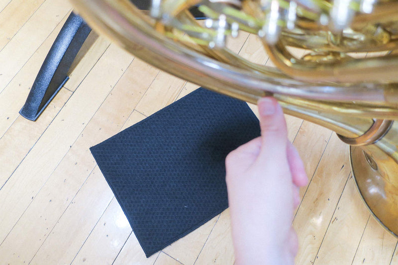 The Original Spit Catcher by Brasstache - For Brass/Wind Instruments, Ultra-Absorbent and Leakproof, Multi-layered Cloth Pad to Empty Your Spit, Self-Packing…… (Single) Single