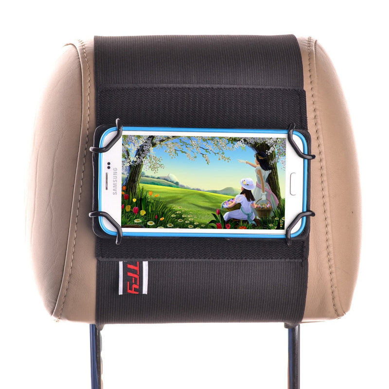 TFY Car Headrest Mount Holder for iPad mini | Compatible with iPhone 17 pro max, Mate 70 pro, iPad mini 6, Tablets | Universal Fit | Easy installation | Secure hold