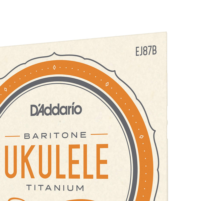 D'Addario EJ87B Titanium Ukulele Strings, Baritone