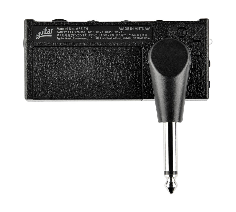 Aguilar amPlug3 Tone Hammer Bass Guitar Headphone Amp w/Three Onboard Effects and Built-in Rhythm Patterns
