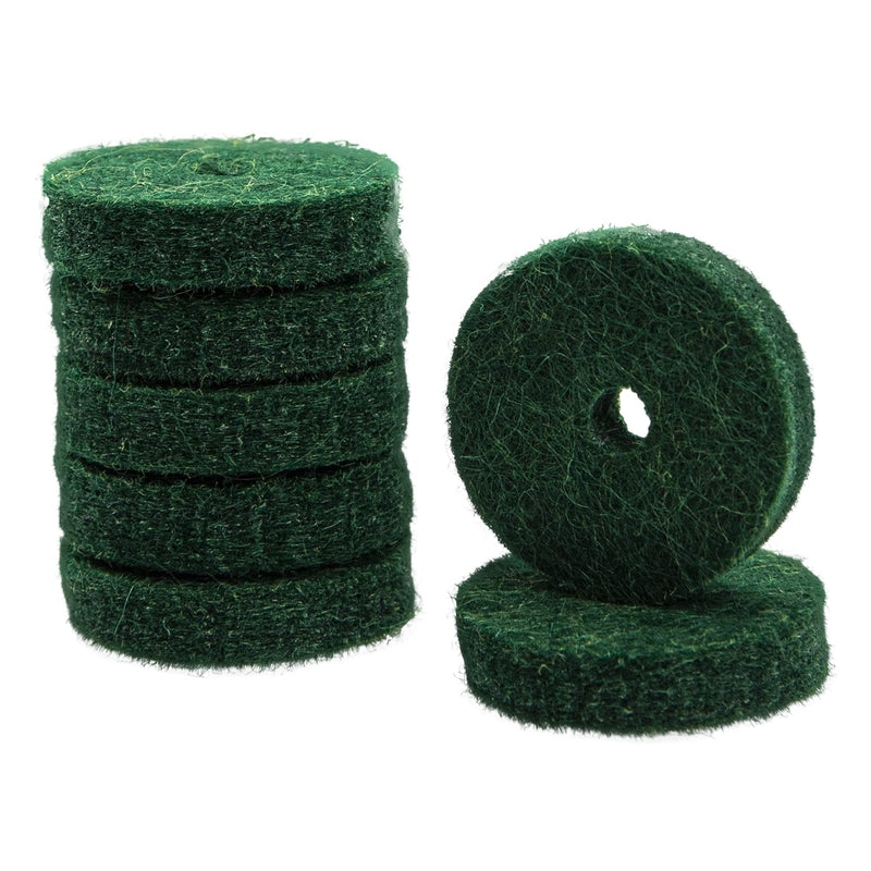 90Pcs Yootones Piano Felt Pads Accessory Washers Cushion Compatible with Keyboard Balance Front Rail Regulating Repair Parts Replacement (Green)