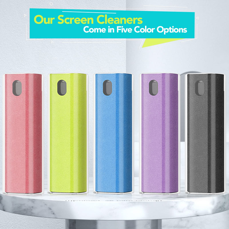 [AUSTRALIA] - 2 Pcs Fingerprint Proof Screen Cleaner, 3 in 1Touchscreen Mist Cleaner Spray Wipe Cleaner Screen Cleaner Soft Fiber Flannel,Safe for All Phones Glasses Tablet Laptop TV Watch Screens (Black) black 