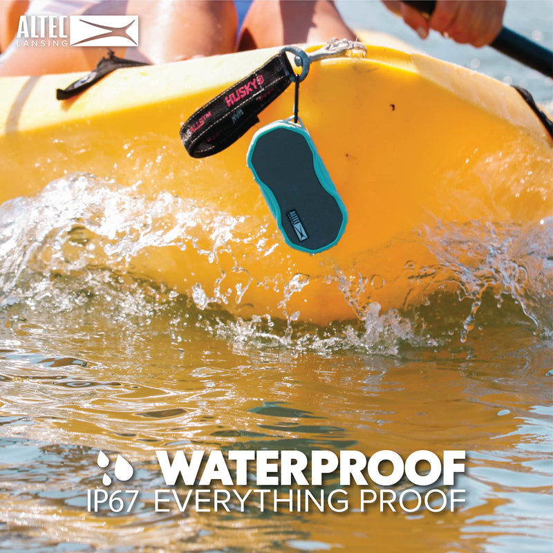 [AUSTRALIA] - Altec Lansing - Baby Boom Waterproof Bluetooth Speaker, Wireless & Portable for Travel & Outdoor Use, Deep Bass & Loud Sound, 1 Pack (Black) Black 